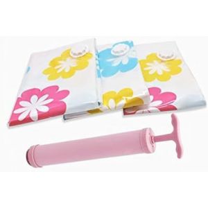 loc-Sacs De Rangement Sous Vide,Sacs Herm&eacute;tiques,Sacs D'Emballage R&eacute;tractable,Sac Sous Vide Pour La Maison Pour Organisateur De V&ecirc;tements Organisateur D'Emballage Trois Couleurs Flowe 5 Combo - Neuf