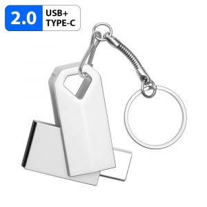 KALPZ-Mini Clé Usb En Métal, 128 Go, Stylo Rotatif Doré, 64 Go, Porte-Clés Gratuit, Clé Mémoire 32 Go, Capacité Réelle 100%, Disque U 16 Go,S,128 Go - Neuf