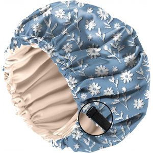 Bonnet Satin Cheveux Nuit, &Agrave; Double Couche R&eacute;glable Et Bandes &Eacute;lastiques Int&eacute;gr&eacute;es,Ce Bonnet Satin Combine Un Design Mignon Pour Femmes Et Filles (O11-Motif Vache L&eacute;opard) - Neuf