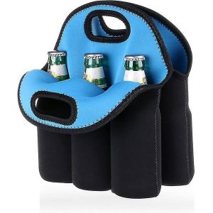 Sac Fourre-Tout Isotherme En Néoprène Pour 6 Bouteilles De Bière Et Biberons - Durable, Léger, Facile À Nettoyer, Cadeau Polyvalent - Neuf