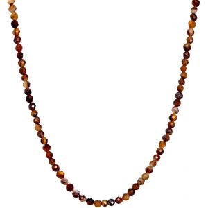 Collier En Pierre Naturelle V&eacute;ritable Avec Perle En Argent Sterling 925 Ou Perle Plaqu&eacute;e Or - Collier De Perles D&eacute;licat Pour Femmes Avec Fermoir Et Certification D'authenticit&eacute; - Neuf