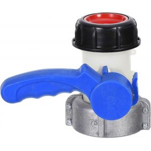Adaptateur pour conteneur IBC 75 mm DN50, adaptateur robuste pour conteneur IBC 1000 l avec vanne papillon - Ya - Neuf