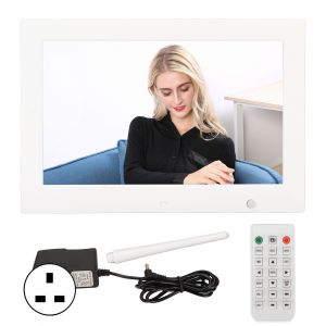Cadre photo numerique intelligent 12 pouces HD 1080p, cadre photo a induction, prise en charge de la lecture video, musique, horloge, calendrier, prise britannique 100-240 V - Neuf