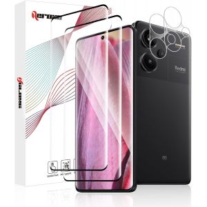 Kal-Lot De 2 + 2 Films De Protection D'écran En Verre Blindé Pour Xiaomi Redmi Note 13 Pro Plus 5g, Film De Protection 3d Durable Xiaomi Note 13 Pro Plus, Anti-Rayures Note 13 Pro Plus 5g - Neuf