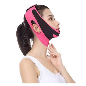 Élastique Lifting Ceinture, Le Régime De Visage Bandage, V-Line, Les Femmes, Le Menton, La Joue Ceinture D'ascenseur, Anti-Rides De La Sangle, Des Soins Du Visage, Minceur Outils (Couleur : Rose) - Neuf