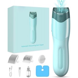 Kakyl-Tondeuse À Cheveux Sous Vide Pour Enfants Et Hommes,Kit De Coupe De Cheveux Électrique Avec Double Moteur,Tondeuse À Cheveux Professionnelle Sans Fil,Étanche Ipx7 Et Rechargeable - Neuf