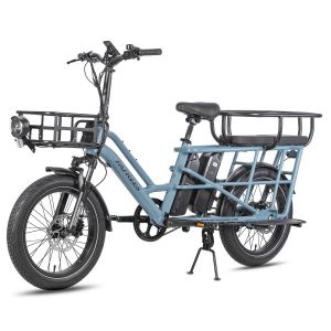 Vélo Utilitaire Électrique Fafrees Ff20 Cuv, Familial, Double Batterie, Bleu - Neuf