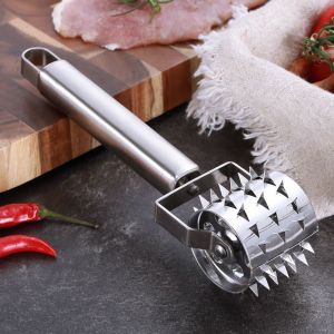 Marteau Attendrisseur De Viande, De La Viande Attendrisseur De Rouleau D'acier Inoxydable De La Viande De Roulement Aiguille, Les Lourds Steak De Marteau, Pour Steak De Porc Et De Poulet - Neuf