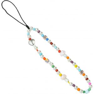 Kalanka-Lanière De Téléphone Perlée Bracelet Porte-Bonheur Perlé Bracelet Pour Téléphone Portable En Perles Champignon Pour Porte-Clés Appareil Photo Sac Accessoires - Neuf