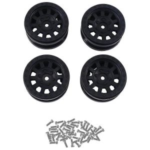 4pcs en plastique Beadlock 1.9 moyeu de roue jante pour 1/10 rc crawler voiture axial scx10 wraith rr10 capra - Neuf
