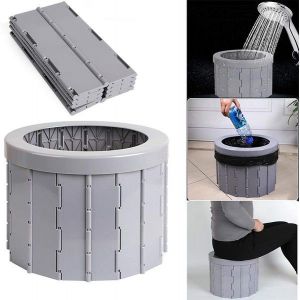Toilettes Pliantes Compactes Et Portables Pour Le Camping Et L'ext&eacute;rieur - L&eacute;g&egrave;res, Ergonomiques, Faciles &Agrave; Transporter, Id&eacute;ales Pour Les Voyages Et Les Urgences - Neuf