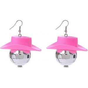 Disco Cowgirl Boucles D'oreilles Pour Femmes Cowgirls Roses Boucles D'oreilles,Boucles D'oreilles Cowboy Cowboy - Neuf