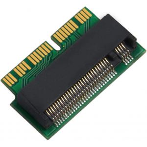 Adaptateur de Conversion SSD M.2 NVME de Remplacement pour MacBook Air et Pro Retina mi 2013 2014 2015 2016 2017,Kit de Mise à Niveau SSD NVME AHCI pour A1465 A1466 A1398 A1502 - Neuf