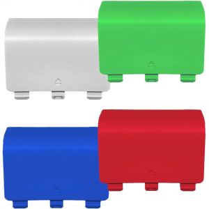 Lot de 4 housses arri&egrave;re pour batterie pour manette Xbox Series X/S,porte de remplacement pour batterie,compatible avec Xbox Series X/S,PAS pour Xbox One & One X/S (couleur al&eacute;atoire) - Neuf