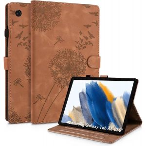 Coque Samsung Galaxy Tab A8 10.5 Pouces Pissenlit Housse En Tablette Cuir Tpu Cover Case Étui Housse De Protection Pour Samsung Tab A8 2022 Sm-X200/Sm-X205 Brun.[F3109] - Neuf