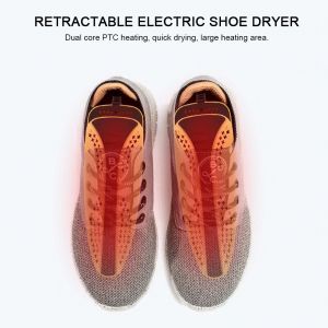 HJLIAN Seche-chaussures electrique retractable portable, sterilisation, deodorant, chauffe-chaussures (synchronisation noire) - Neuf
