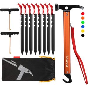 Eryi-Marteau De Camping De, Marteau De Tente En Aluminium Multifonctionnel De Camping De Mallet Avec Le Solvant De Tente - Neuf