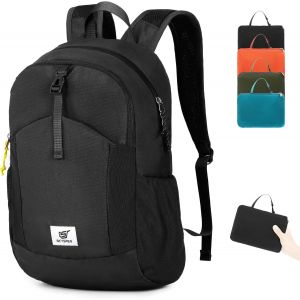nzqaf-Sac à dos Pliable Antivol avec Protection RFID, 20L Sac à dos de Randonnée Petit Sac à dos pour Homme Femme Voyages Trekking Sport - Neuf