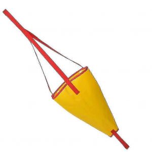 (Jaune) Chaussette De Dérive En Pvc, Ancre De Mer, Corde De Traction, Bouée, Boule Flottante, Système De Freinage En Mer Pour Canoë - Neuf