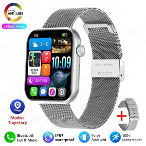 Pour Xiaomi Smartwatch Plein Écran Tactile Bluetooth Appel Fréquence Cardiaque Étanche Montres Sport Bracelet Montre Intelligente Femmes 2025 Nouveau.Silver Mesh. - Neuf