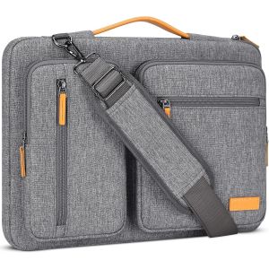 acdsgd-Pochette Ordinateur 17 pouces Sacs et Housses pour Ordinateur Portable de Protection Ordi Sacoche PC Portable 17 pouces pour HP ASUS Dell XPS Laptop Notebook,Avec bretelles amovibles,Gris - Neuf