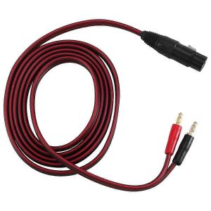 Câble haut-parleur XLR vers banane,câble audio XLR 3 broches femelle vers double prise banane,prise 4 mm plaquée or - Neuf