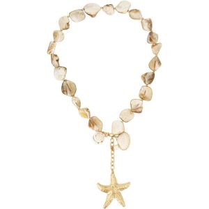 Kales-Colliers En Coquillages D'étoiles De Mer Pour Femmes,Bijoux Faits À La Main En Coquillages Style Océan Collier Pendentif Bohème Pour L'été Et La Plage - Neuf