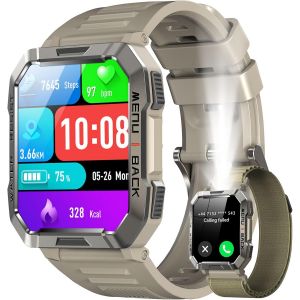 Iowodo Montre Connectée Homme, Appel Bluetooth, Écran 1.39"" Tft, Moniteur Cardiofréquence/Spo2, Analyse Sommeil, 100 Modes De Sport,Pour Android/Ios (Noire) - Neuf