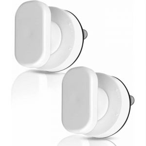 Lot de 2 poign&eacute;es de porte &agrave; ventouse (6,5 x 6,5 x 5 cm) pour baie vitr&eacute;e, placard, tiroir, salle de bain - Neuf