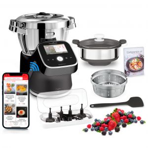 Moulinex I-Companion Touch Pro HF93F810 robot m&eacute;nager Noir et Acier inoxydable - Neuf