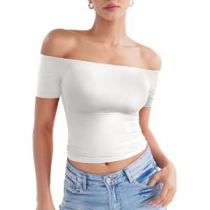 Subzonal-Paules D&eacute;nud&eacute;es Pour Femme - Double Doublure - Haut De Sport Basique Y2k - Haut Court D'&eacute;t&eacute; - Neuf