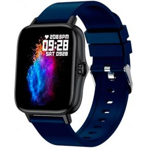 Montre Intelligente Moderne | Appels | Notifications Et Appels | 8 Modes De Sport | Ip67 | 2 Bracelets Inclus En Silicone Noir + Silicone Bleu Marine - Neuf
