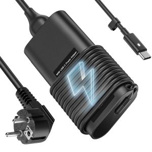 Chargeur USB C Slim 90 W 65 W Compatible avec Dell Latitude 5330 5420 5520 7275 7370 7430 7520, XPS 12 13 9250 9310 9315 9365, Inspiron 12, 13, 14, 7306, 7415, 7420, 7425, 2-en-1 Chromebook - Neuf