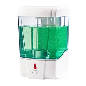 Distributeur de savon automatique mural, distributeur de gel liquide sans contact de 700 ml avec capteur infrarouge pour cuisines, salles de bains, hôtels, restaurants, écoles - Neuf