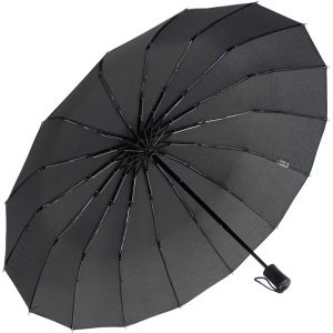 CAP-Parapluie de poche 16 pièces avec ouverture manuelle, Noir , 98 cm, Parapluie de poche avec ouverture manuelle - Neuf