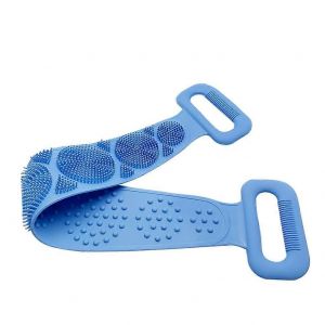 Brosse Corporelle En Silicone,Autolaveuse Dorsale,Ceinture De Lave-Corps,Ceinture Exfoliante De Douche Double Face,Autolaveuse Corporelle De Nettoyage En Profondeur,Outils De Nettoyage Pour Salle De B - Neuf