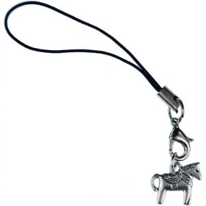Kalcx-Dala Dala Pendentif Pour Téléphone Mobile Dalahäst Argent Cheval Pendentif Bijoux Faits À La Main I Porte-Clé Porte-Clés - Neuf