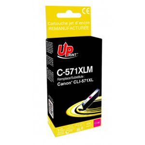 CLI571 XL - CLI-571 XL Cartouche d'encre magenta remanufactur&eacute;e premium Canon CLI571 XL - Canon CLI-571 XL - 0333C001 - Neuf