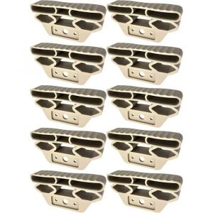 Embout Support Latte - CYCLINGCOLORS - 10x 38x8 mm - &Eacute;lastom&egrave;re Durable - Beige - Fixation Facile - Neuf