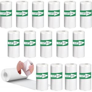 Lot de 20 Rouleaux de Papier Thermique,Mini Papier Thermique pour Enfants,Appareils Photo Instantanés et Autocollant Imprimable (57x25 mm),Papier D'imprimante pour Mini Imprimante Photo Mobile - Neuf