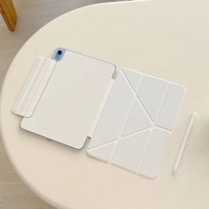 Coque Magnétique Avec Fermoir Pour Ipad Air 11 M2 M3 A16 11e Air 5e 4e Pro 11 13 M4 Air 13 10e 9e 8e 7e 10.2 Pro 12.9.White.Ipad 10th 2022 10.9 - Neuf