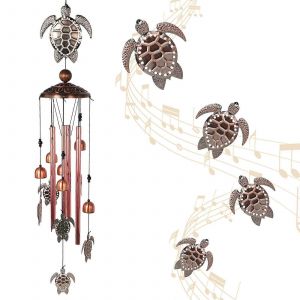 Carillons &agrave; vent pour Patio et de D&eacute;coration de Jardin - 30 Po en Aluminium, le Vent gants de baseball, Ext&eacute;rieure, D&eacute;coration Rustique, les Sons Apaisants - Neuf