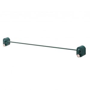 HJLIAN Porte-serviettes mural simple pour salle de bain, sans perforation, accessoire de salle de bain, noir, vert, court - Neuf