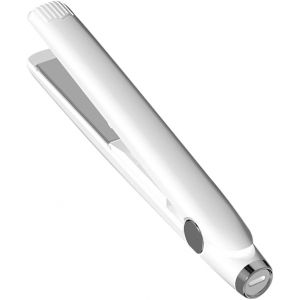 Kal-Mini Fer À Lisser Sans Fil 2 En 1 -Mini Fer À Friser Et Fer À Lisser -Fer À Lisser Sans Fil -Pour Boucler Et Lisser -Mini Fer À Lisser Et Fer À Friser Pour Tous Les Types De Cheveux -Blanc - Neuf