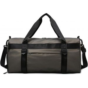 Nzqaf-Sac De Sport Grande Capacité Sac De Yoga, 50x25x25 Cm, Sac De Sport Homme Femme, Sac De Voyage Avec Poche Humide Et Compartiment À Chaussures, Avec Bande De Tapis De Yoga (Champagne) - Neuf
