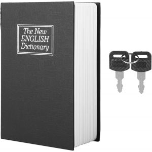 Utigh-Tirelire Livre, Boîte Coffre Fort Secret Livre Sécurité Détournement Portable Combinaison Caché En Forme Dictionnaire Évidé Compartiment Sûr Pour Ranger Bijoux Argent Design Objets De Valeur - Neuf