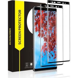 Lot De 2 Films De Protection D'&eacute;cran En Verre Blind&eacute; Pour Samsung Galaxy Note 9, 3d Ultra Transparent Haute Sensibilit&eacute; Samsung Note 9, Anti-Chocs, Haute R&eacute;solution - Neuf