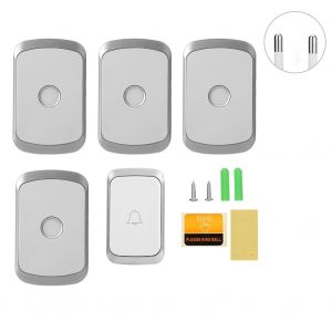 Kit de sonnette de porte 1V4, emetteur-recepteur numerique sans fil, etanche 300 m (prise UE 110-240 V) - Neuf