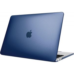 Coque Compatible Avec Macbook Pro 13 Pouces 2022-2016 (M2 & M1 A2338 / A2289 / A2251 / A2159 / A1989 / A1706 / A1708), Étui Fin Rigide En Plastique Housse Dure, Bleu Marine Givré - Neuf