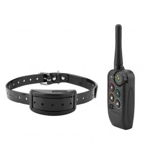 HJLIAN Collier electronique anti-aboiements etanche et rechargeable pour dressage de chiens, prise americaine - Neuf